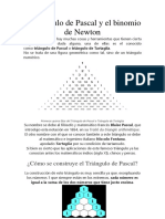El Triángulo de Pascal y El Binomio de Newton