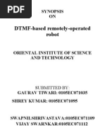 DTMF-based Remotely-Operated Robot: Synopsis ON