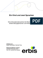 Brochure Fuer Kinder Und Eltern - Zweisprachigkeit