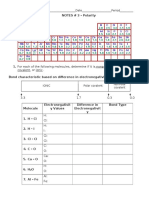 Polarity Notes - Determine Bond Types