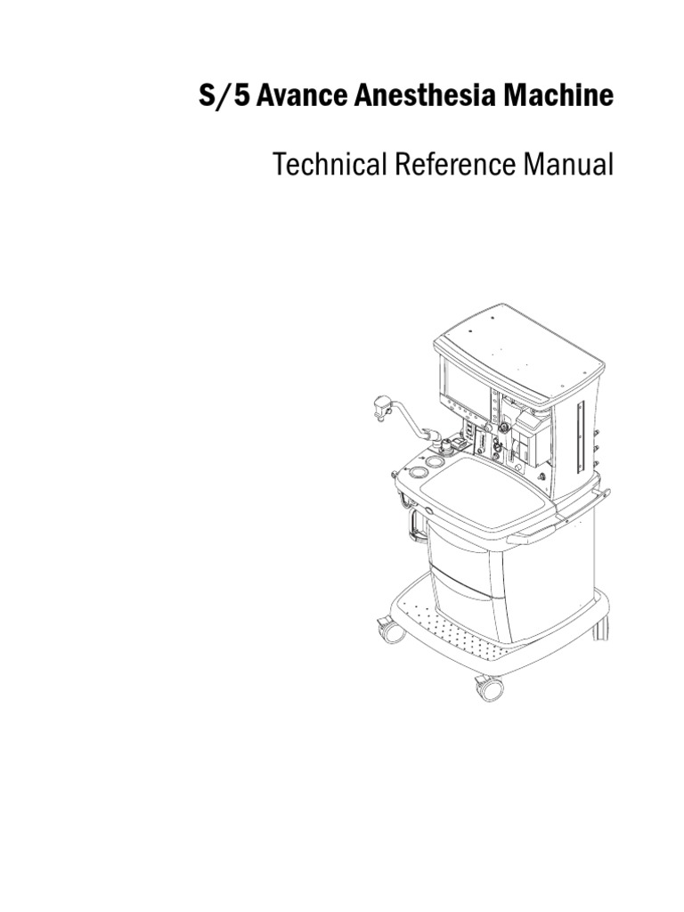 Datex Ohmeda S5 Avance, Service Manual PDF PDF Menu Valve