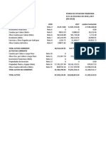 Estados Finacieros Analisis Vertical y Horizonatl