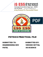 Physics Practical File