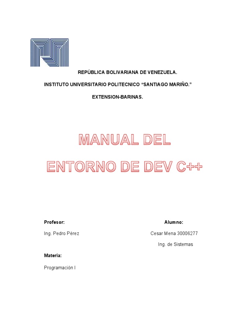 Manual del Entorno Dev-C++ | PDF | Cadena (informática) | Biblioteca ...