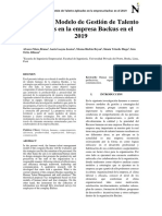 Análisis de Modelos de Gestión de Talentos en La Empresa Backus