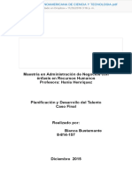 Planificación y Desarrollo Del Talento. Trabajo Final