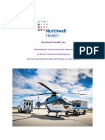 Northwell Q3 2019 Financial Statements With Management Commentary