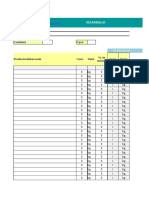 Planilla Escandallo en Excel