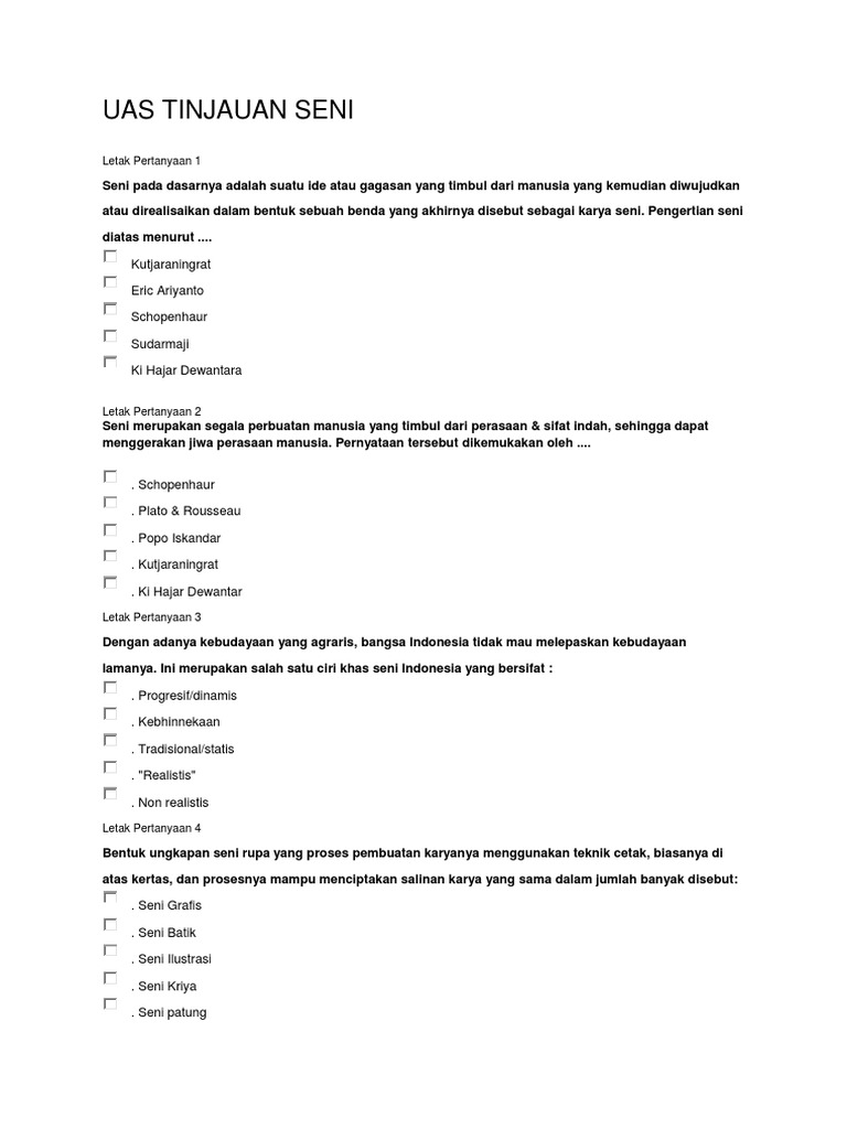 Uas Tinjauan Sen1 Pdf