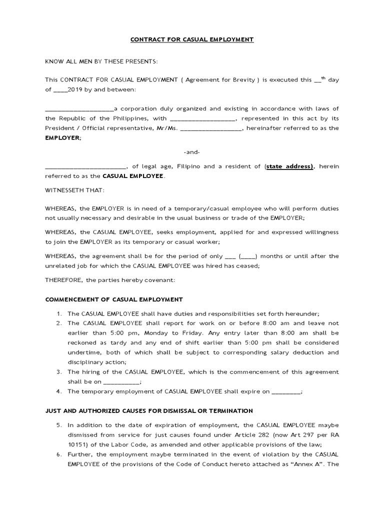 contract-for-casual-employment-pdf-confidentiality-employment