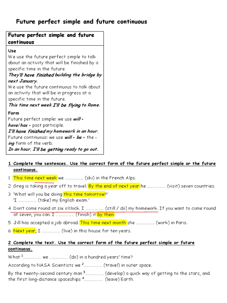 Future Perfect And Continuous New Rclause Linguistic Morphology Language Mechanics