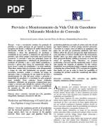 Previsão e Monitoramento da Vida Útil de Gasodutos Utilizando Modelos de Corrosão