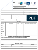 Employment Application Form PDF