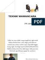 Teknik Wawancara Pelaksanaan Audit