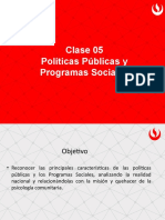 Clase 5 - Políticas Públicas y Programas Sociales