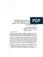 Consideraciones en Torno A La Jurisprudencia Constitucional Sobre Los Contratos de Servicios No Personales Por Carlos Guillermo Morales PDF