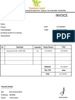 Invoice Glass Tube