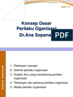 Konsep Dasar Perilaku Organisasi