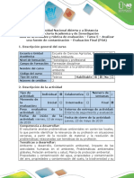 Guía de Actividades y Rúbrica de Evaluación - Tarea 5 - Analizar Una Fuente de Contaminación - Evaluacion Final (POA)