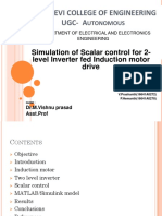 Simulation of Scalar Control for 2-Level Inverter Fed Induction Motor Drive