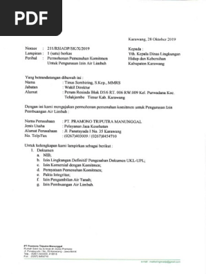 Surat Permohonan Ipal Pdf