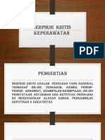 Berpikir Kritis Keperawatan