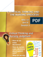 CriticalThinking n Nursing Process