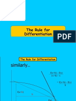 Rule of Differentiation