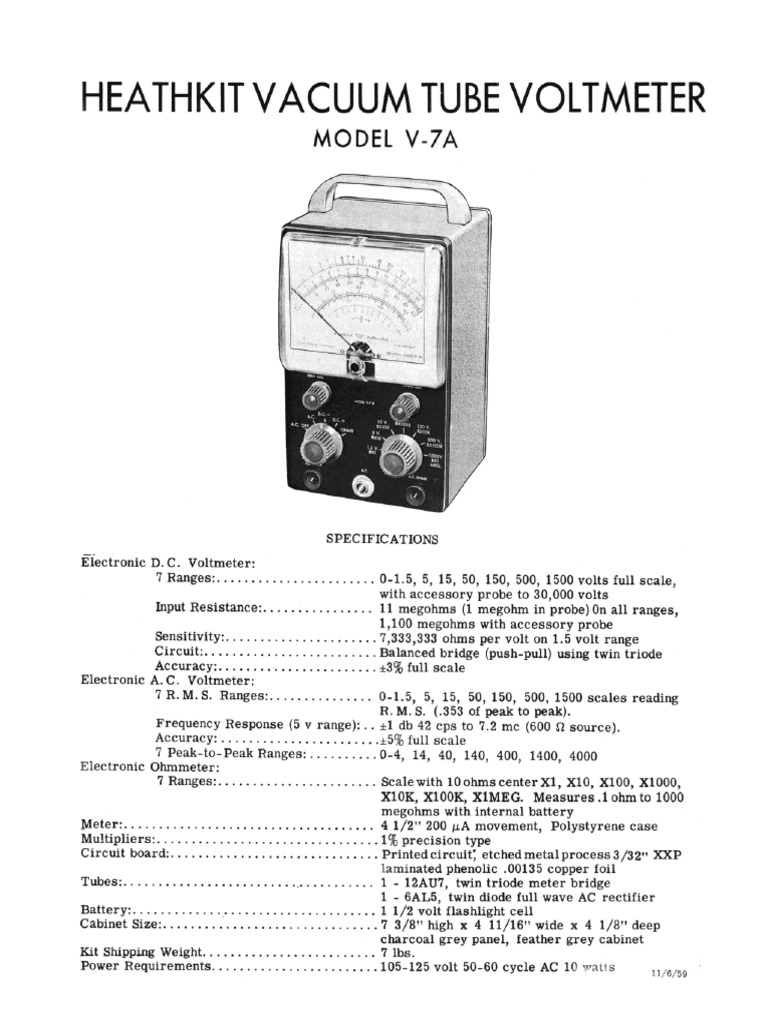 Heathkit VF-1 VFO (Variable Frequency Oscillator) Avec Alim – Fonctionne, Testé