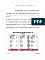 1- Problemas Centrales de La Educaciòn Peruana