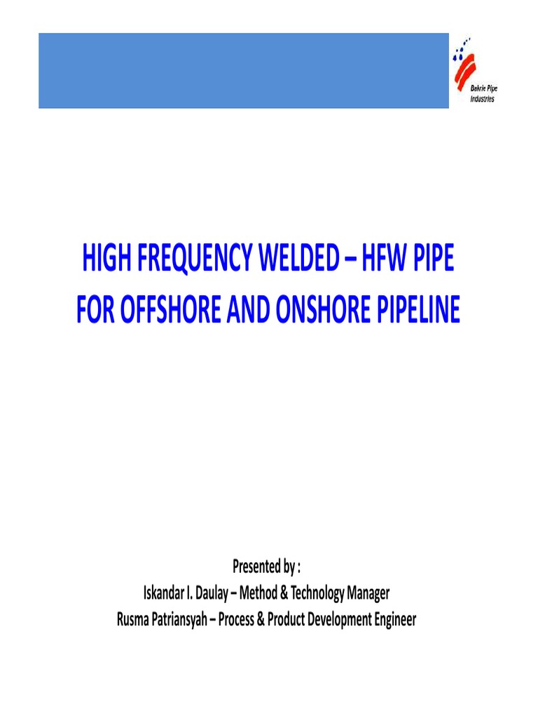 HFW Pipe Quality for Oil & Gas | PDF | Welding | Construction