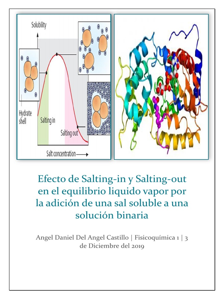 Efecto Salting-in y Salting-out en Proteínas | PDF | Solubilidad ...