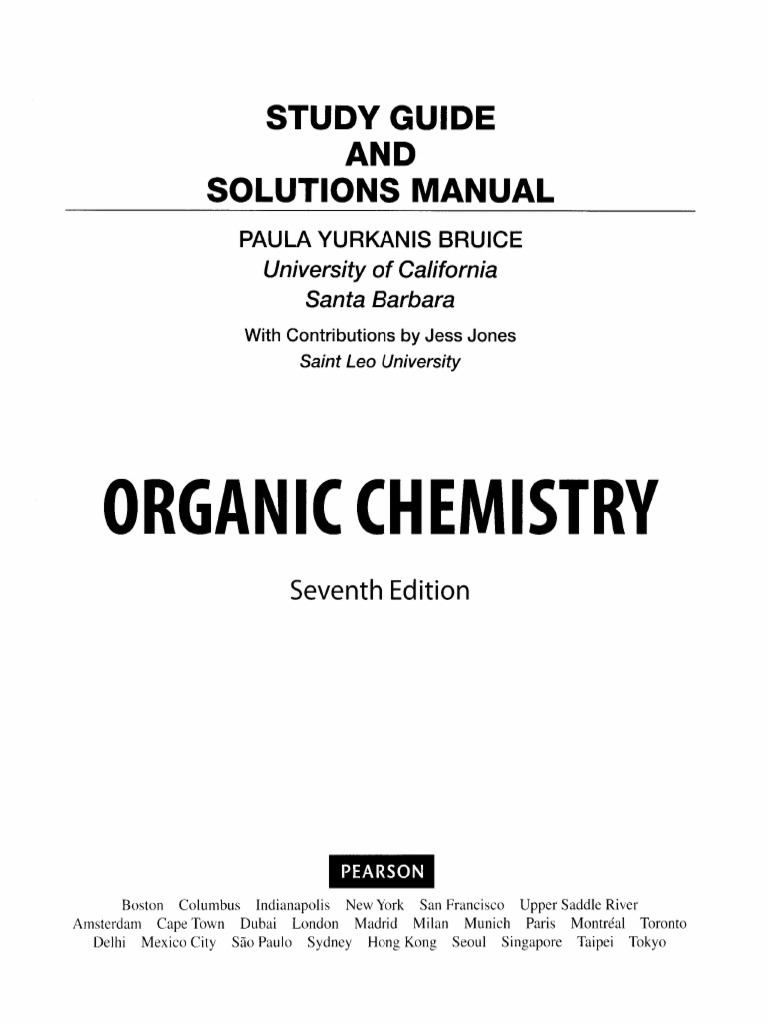 Paula Yurkanis Bruice Students Solutions PDF | PDF