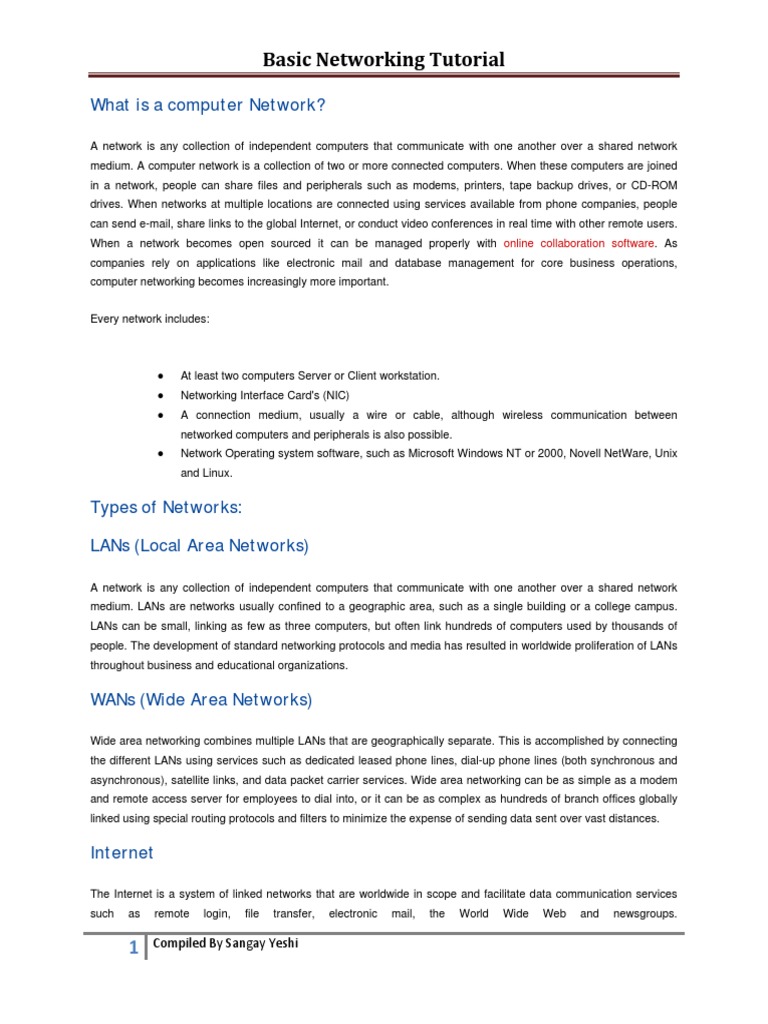 What Is A Computer Network PDF | PDF | Computer Network | Ethernet