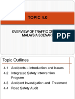 Chapter 4.0 Overview of Traffic Crashes-Malaysia Scenario