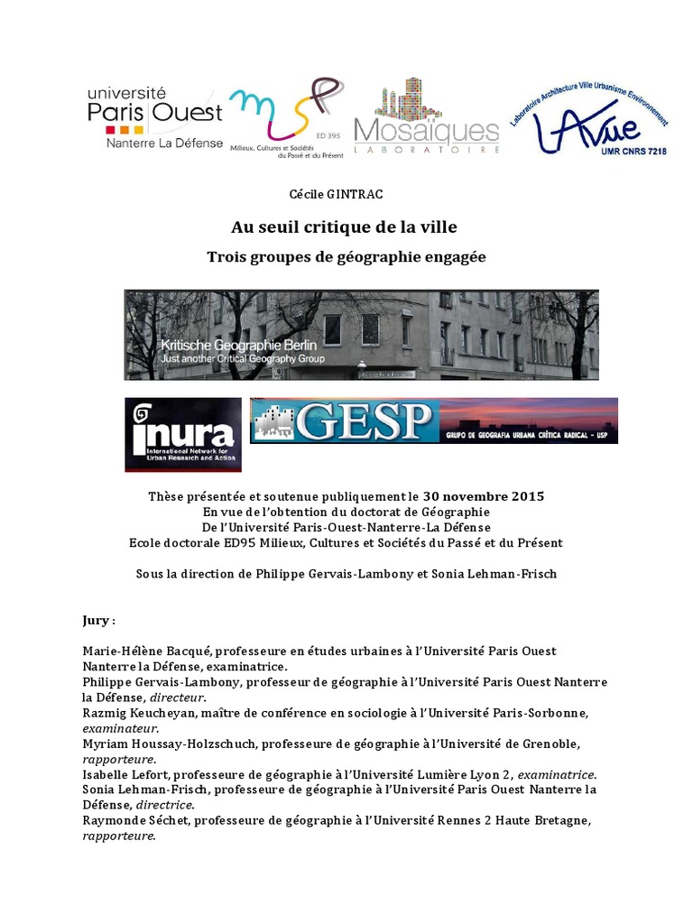 Epistemologie De La Geographie Pdf Science Geographie