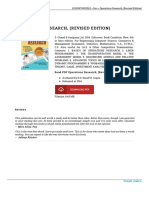Operations Research Revised Edition Ebook