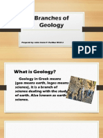 Branches of Geology