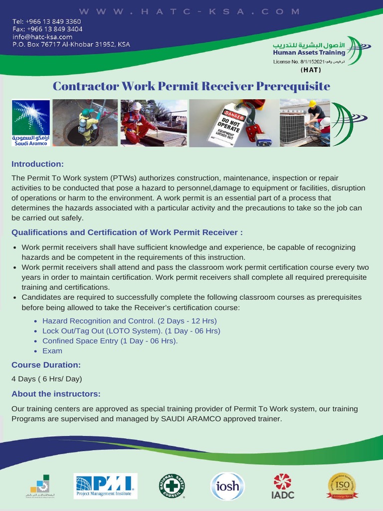 WorkPermitReceiver PDF | PDF | Safety | Business