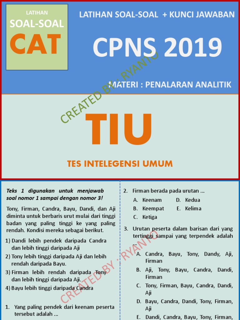 Soal Cpns