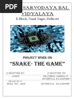 Snake Game Project - by Anurag Bhardwaj