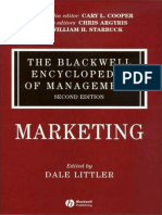 Dale Littler - The Blackwell Encyclopedia of Management, Marketing (Blackwell Encyclopaedia of Management) (Volume 9) - Wiley-Blackwell (2006) PDF
