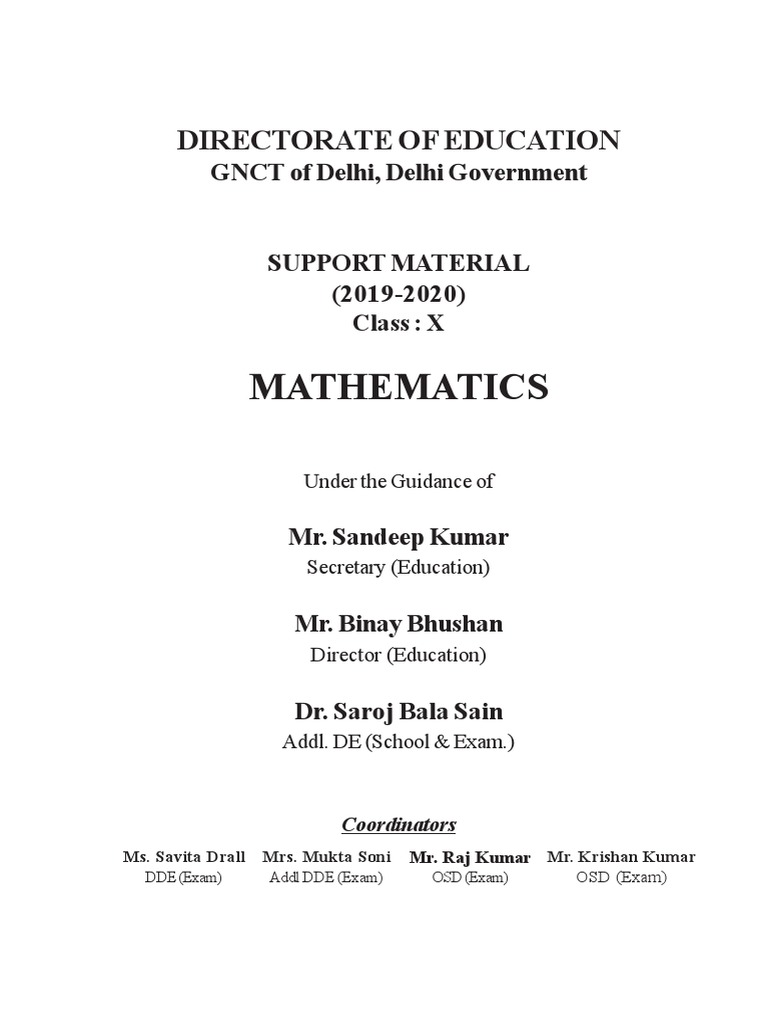 10 SM Math English 2019 20 | PDF | Numbers | Factorization