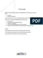 VPT Device A320 Following Steps