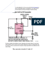 5 Volts From A Single Battery