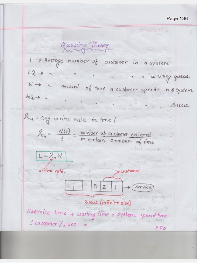 Single Server Exponential Queueing Model (M/M/1 Queue) | PDF