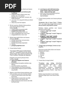 Latihan Soal Kelas Xii