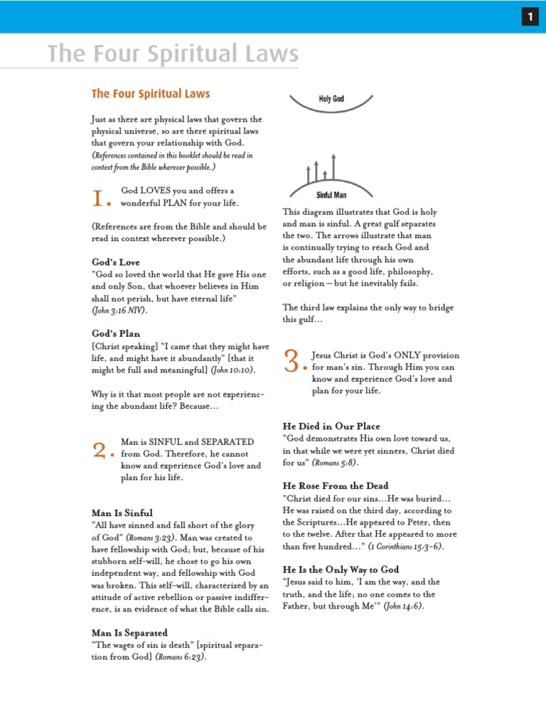 4 Spiritual Laws PDF Eternal Life (Christianity) John The Baptist
