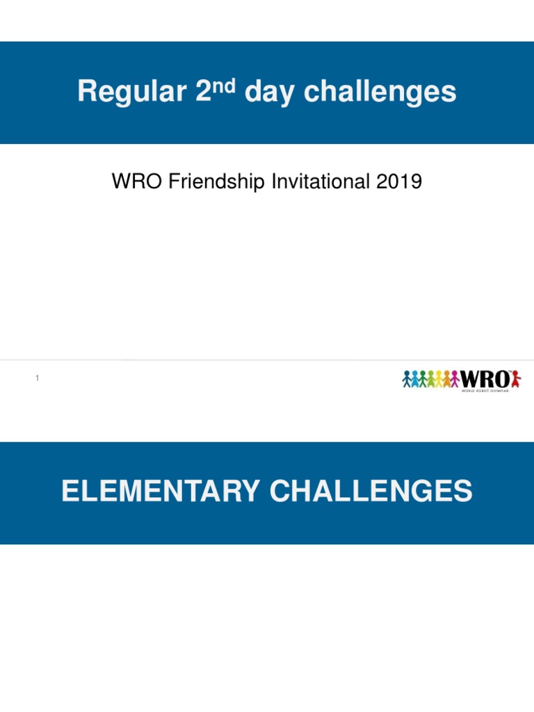 WRO 2019 Regular 2nd Day Challenge Denmark | PDF | Yellow | Green