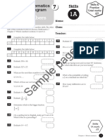 Maths Sample